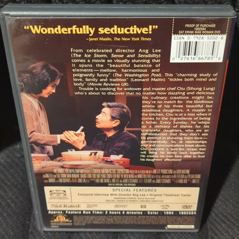 Eat Drink Man Woman (DVD, 2002)